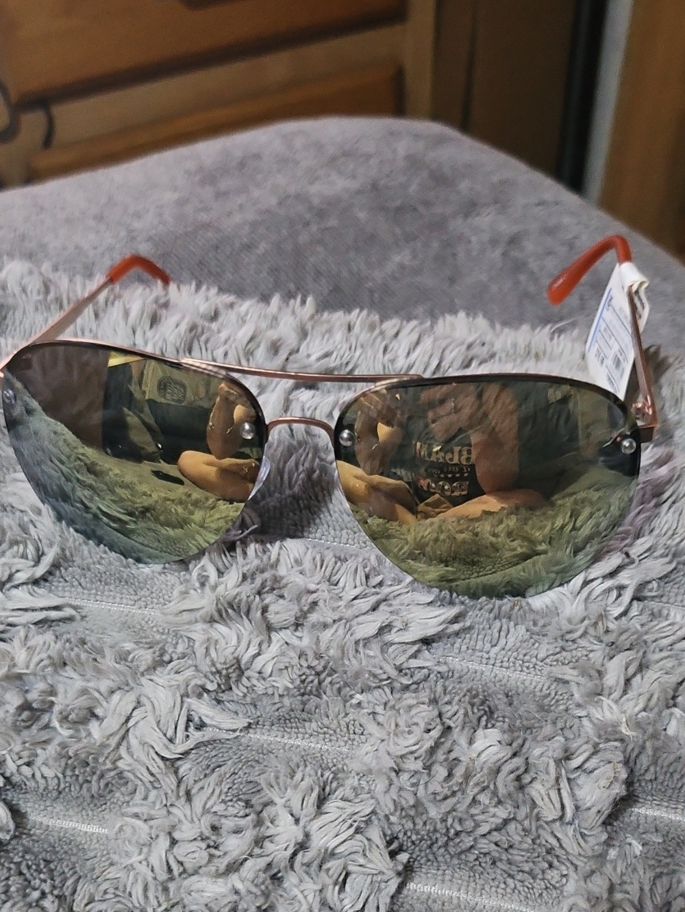 Target Mens New Gold Mirrored Sunglasses
